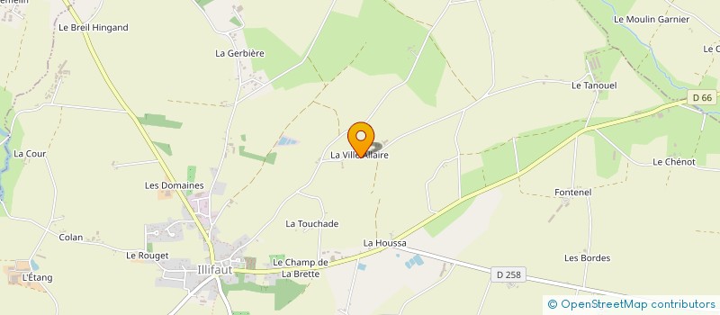 localisation de l'entreprise EARL VILLE ALLAIRE à ILLIFAUT