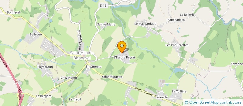 localisation de l'entreprise EARL VINCENT CHRISTOPHE à SAINT-HILAIRE-BONNEVAL