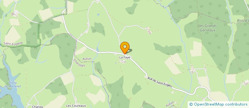 localisation de l'entreprise EARL VINCENT - LA FAYE  SANVIGNES LES MINES