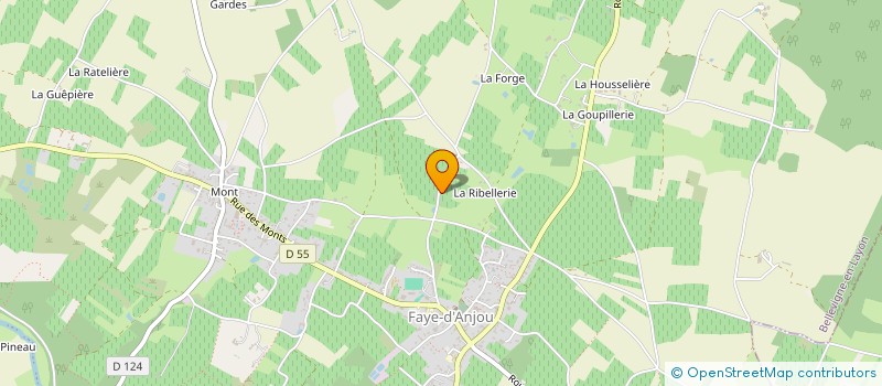 localisation de l'entreprise EARL VINCENT REUILLER à BELLEVIGNE-EN-LAYON