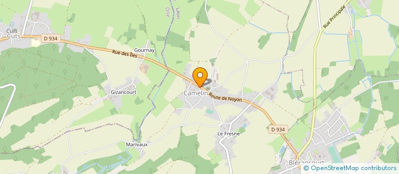 localisation de l'entreprise EARL VINCENT VIGNON  CAMELIN