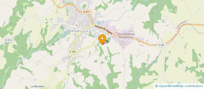 localisation de l'entreprise EARL VINEL JACQUES  RIEUPEYROUX