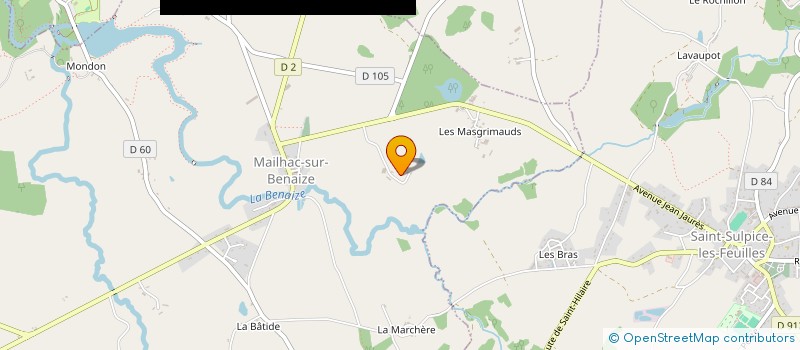localisation de l'entreprise EARL VIOLET à MAILHAC-SUR-BENAIZE