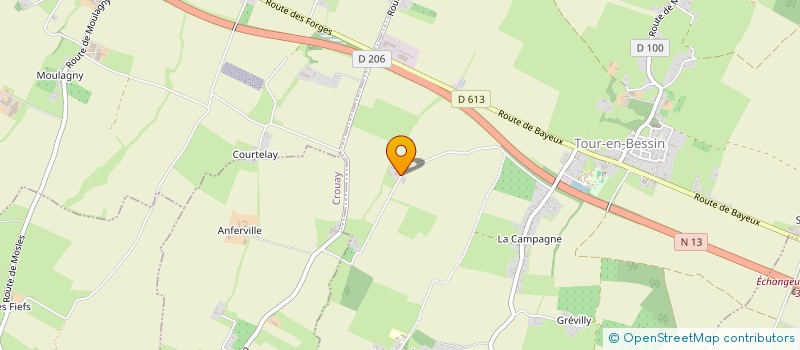 localisation de l'entreprise EARL VIRGINIE  TOUR-EN-BESSIN