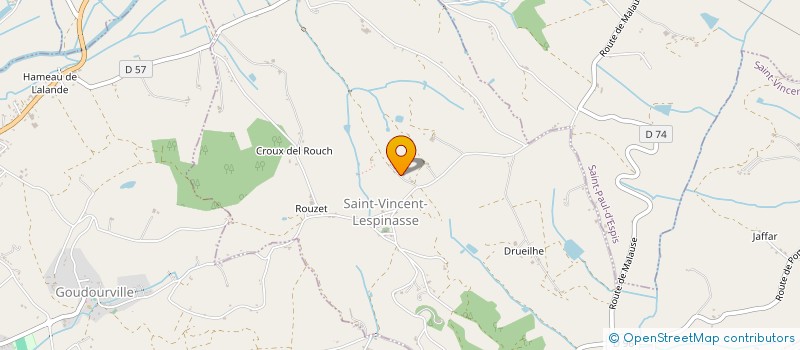 localisation de l'entreprise EARL VISENTINE  SAINT-VINCENT-LESPINASSE