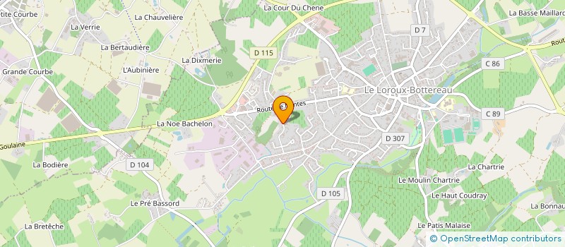 localisation de l'entreprise EARL VIVANT ET FILS à LOROUX-BOTTEREAU (LE)