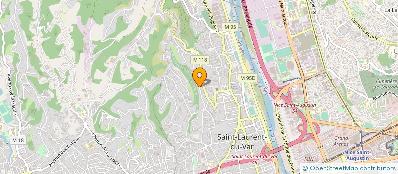 localisation de l'entreprise EARL VIVES  SAINT-LAURENT-DU-VAR