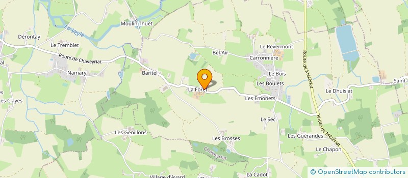localisation de l'entreprise EARL VIVIER à CHAVEYRIAT