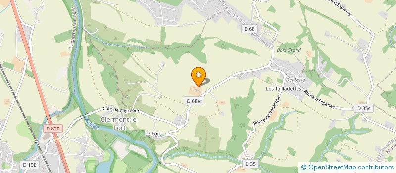 localisation de l'entreprise EARL VIVIES  CLERMONT-LE-FORT