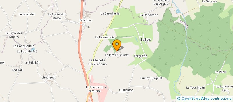 localisation de l'entreprise EARL VO'BREIZH à LOUDEAC