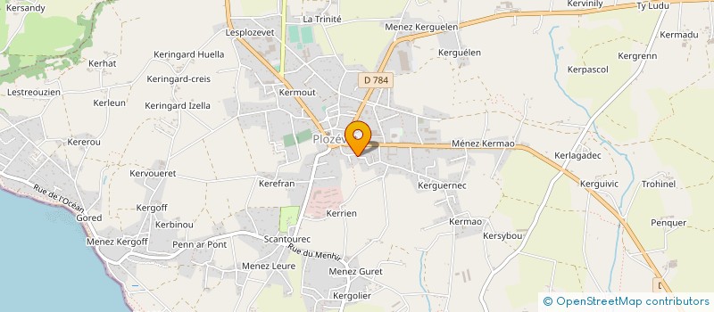 localisation de l'entreprise EARL VOLAILLES DE KERVELEN à PLOZEVET