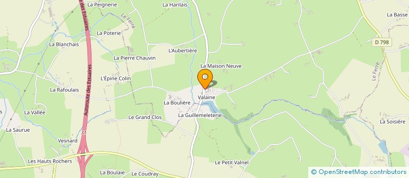 localisation de l'entreprise EARL VOLAILLES DE VALAINE à LE FERRE