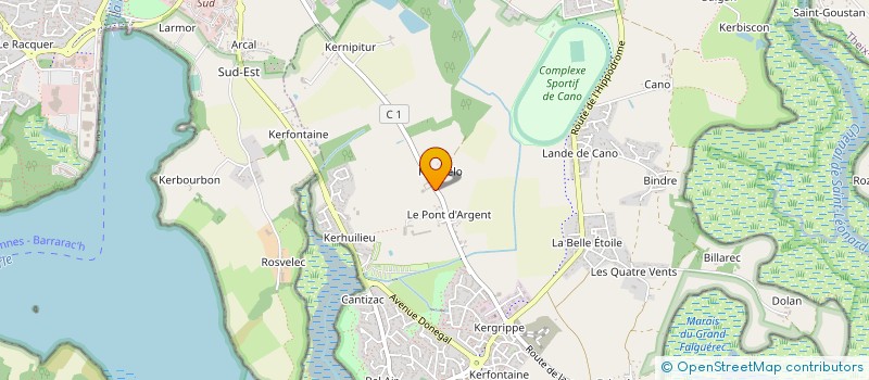 localisation de l'entreprise EARL VVL LE FALHER à SENE