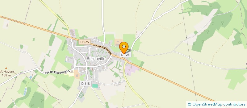 localisation de l'entreprise EARL WARNIER à BERNAVILLE