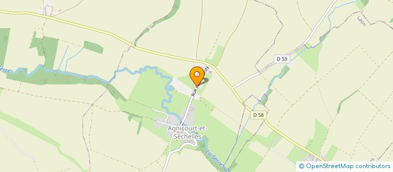 localisation de l'entreprise EARL WATEAU  AGNICOURT ET SECHELLES