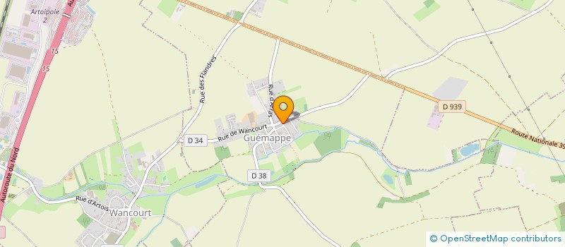 localisation de l'entreprise EARL WATTEZ à GUEMAPPE