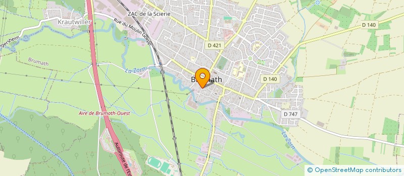 localisation de l'entreprise EARL WENCK  BRUMATH