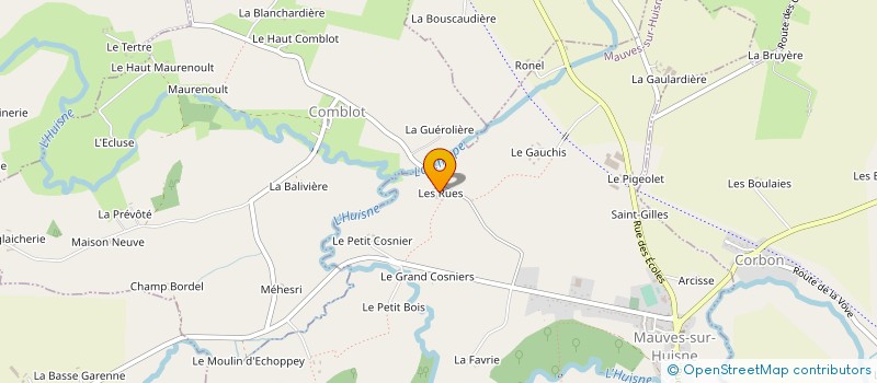 localisation de l'entreprise EARL XAVIER RITOUET à MAUVES-SUR-HUISNE
