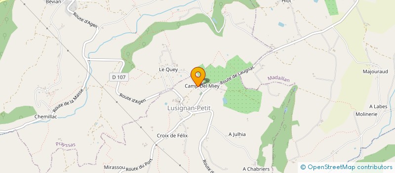 localisation de l'entreprise EARL ZAMBONI à LUSIGNAN-PETIT