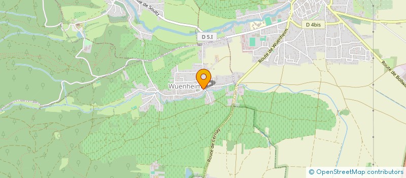 localisation de l'entreprise EARL ZIMMERMANN BENOIT  WUENHEIM