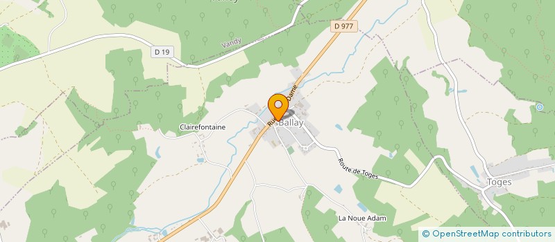 localisation de l'entreprise EARLBONHOMME DUGUY  CONTREUVE