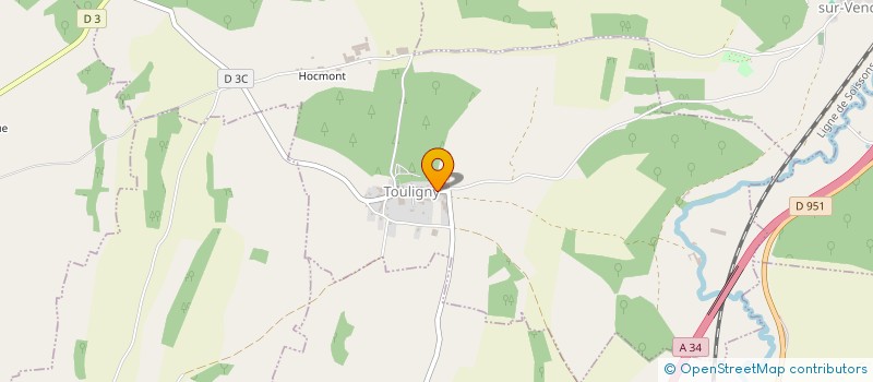 localisation de l'entreprise EARLLEPAGE JL  TOULIGNY