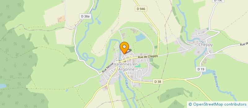 localisation de l'entreprise EARLU FOSSEPREZ à VARENNES-EN-ARGONNE