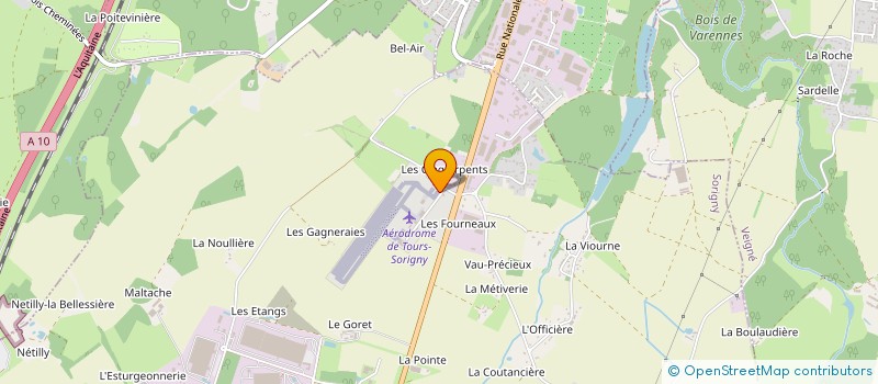 localisation de l'entreprise EARLY AVIATORS à SORIGNY