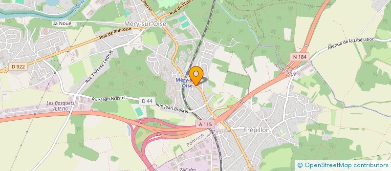 localisation de l'entreprise EARNEST CONCEPT à MERY-SUR-OISE