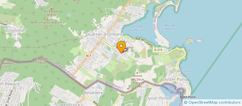 localisation de l'entreprise EARTH BLOEM GARDEN CENTER AGRICULTURE BIO  SAINT-MARTIN