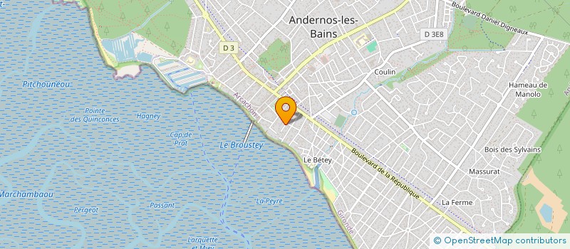 localisation de l'entreprise EARTH GLOBAL ENERGY  ANDERNOS-LES-BAINS