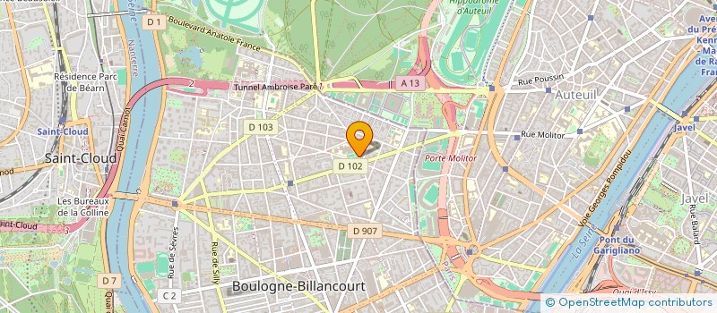 localisation de l'entreprise EARTH HEALTH FUND  BOULOGNE-BILLANCOURT