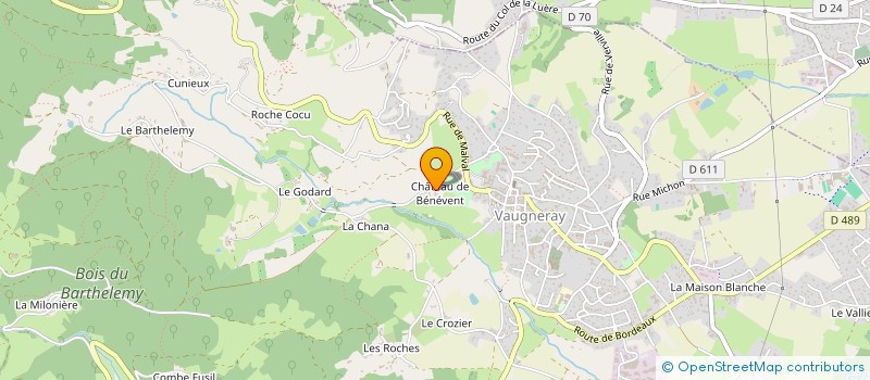 localisation de l'entreprise EARTH & WATER à VAUGNERAY