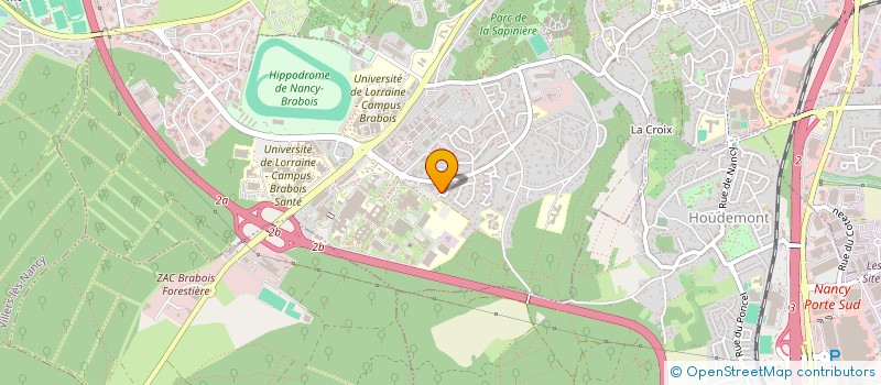 localisation de l'entreprise EARTHINVEST  VANDUVRE-LES-NANCY