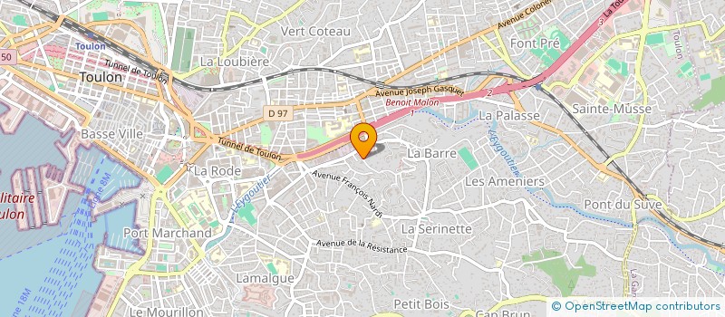 localisation de l'entreprise EAS ALLEMAND  TOULON