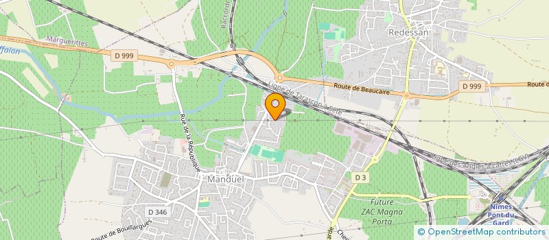 localisation de l'entreprise EAS FRANCE SUD  BOUILLARGUES