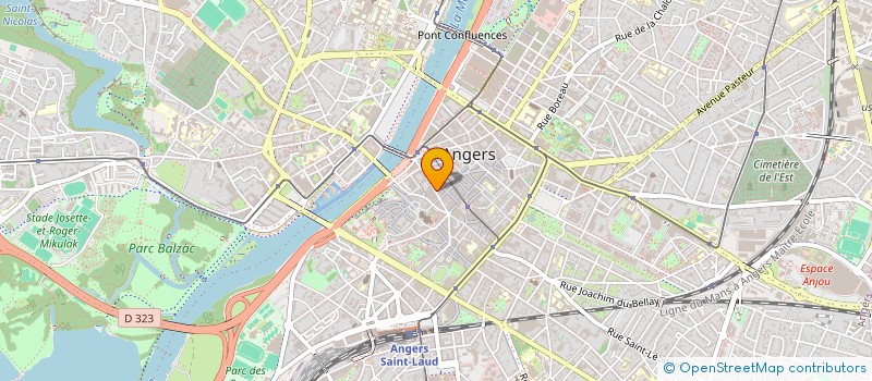 localisation de l'entreprise EAS IMMOBILIER à ANGERS