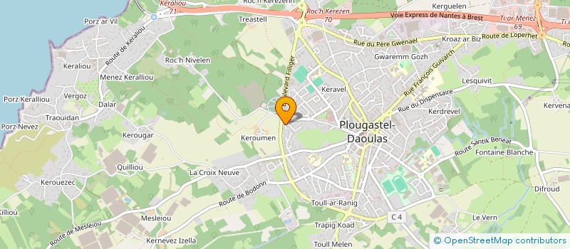 localisation de l'entreprise EAS PRO SERVICES  PLOUGASTEL-DAOULAS