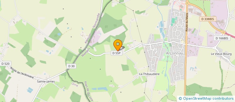 localisation de l'entreprise EAS UTILITAIRES ET LOISIRS  SAINT-OUEN-DE-MIMBRE