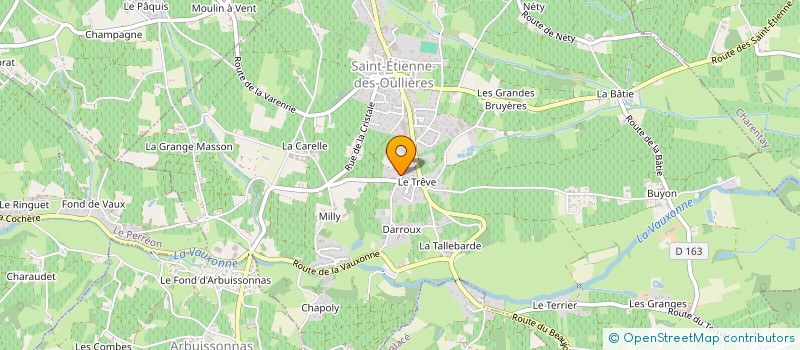 localisation de l'entreprise EASG  SAINT-ETIENNE-DES-OULLIERES