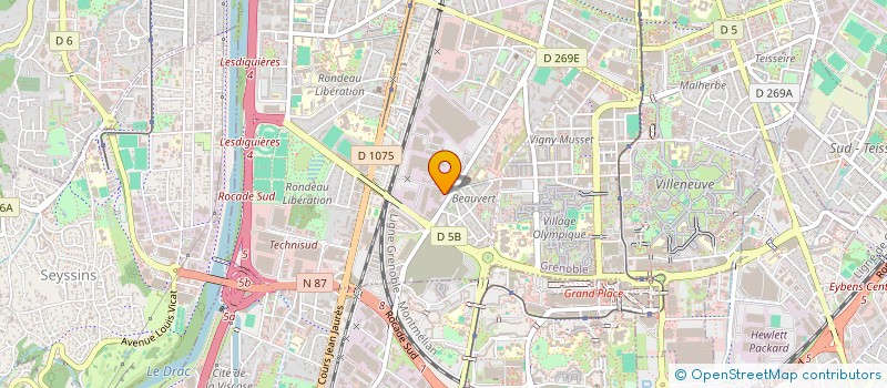 localisation de l'entreprise EASII PROD à GRENOBLE