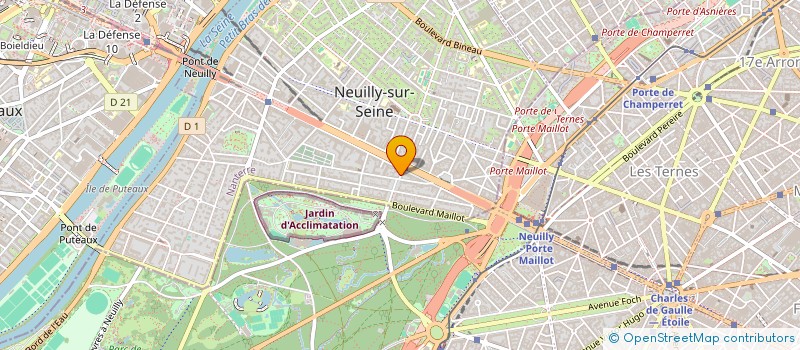 localisation de l'entreprise EASIMO à NEUILLY-SUR-SEINE