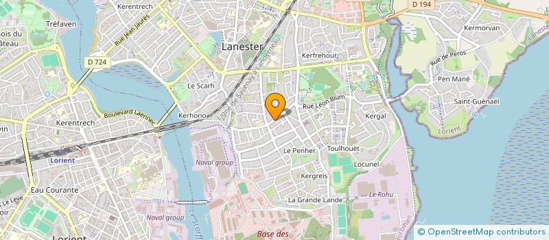 localisation de l'entreprise EAST  LANESTER