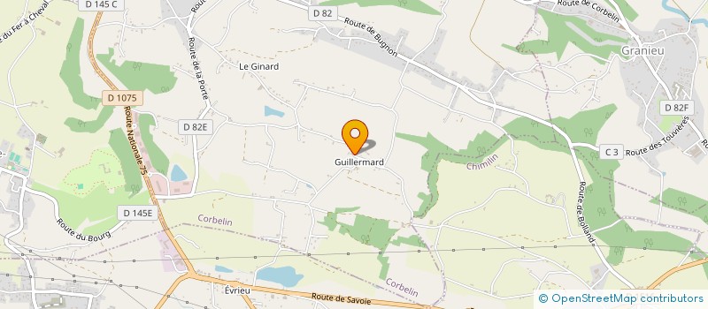 localisation de l'entreprise EAST ENGINEERING PATRIMOINE  CORBELIN