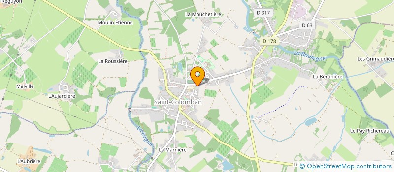 localisation de l'entreprise EAST & WEST  SAINT-COLOMBAN