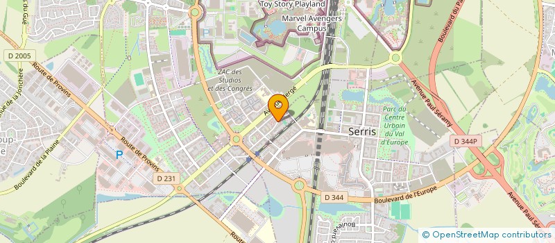 localisation de l'entreprise EAST WEST WORLD  CHESSY