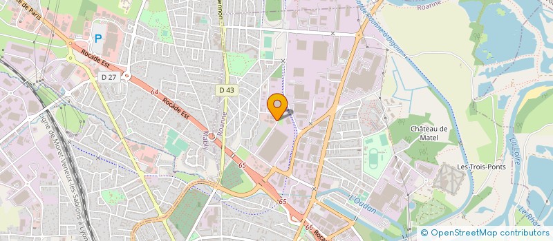 localisation de l'entreprise EASTCOM  ROANNE