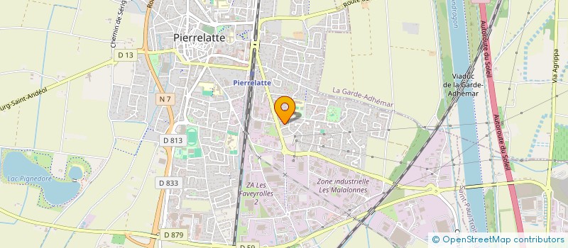 localisation de l'entreprise EASTCUT à PIERRELATTE