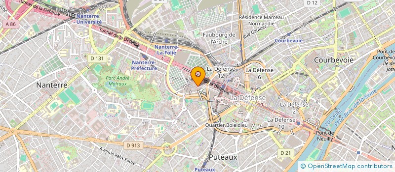 localisation de l'entreprise EASTMAN FRANCE SARL  NANTERRE