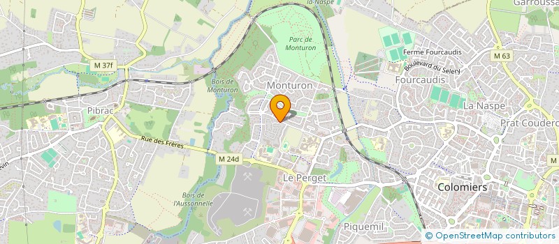 localisation de l'entreprise EASTRUGBY à COLOMIERS